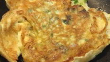 омлет с петрушкой и зеленым луком