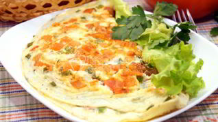 Омлет с помидорами Неаполитанский