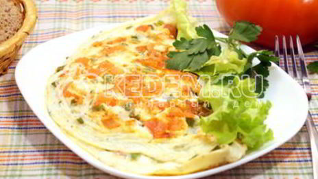 омлет с помидорами неаполитанский