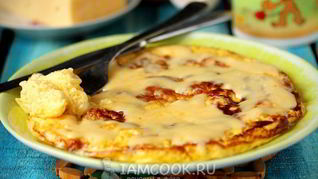 Омлет с сыром на молоке