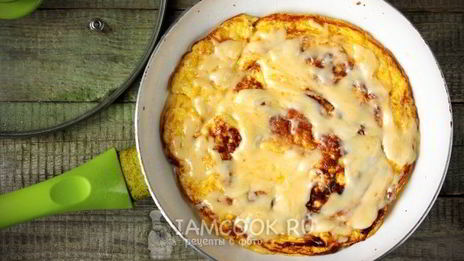 омлет с сыром на молоке