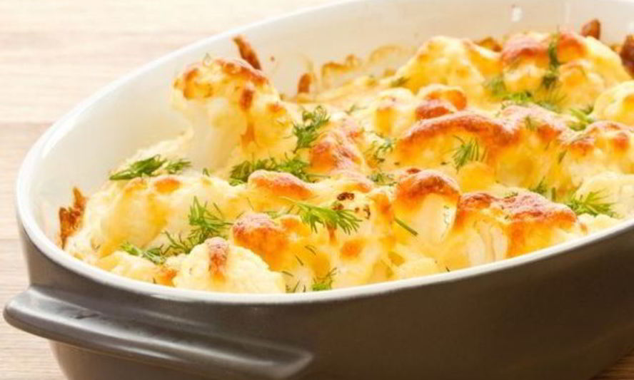 Рецепт омлета с цветной капустой в духовке