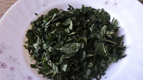 омлет с зеленым горошком