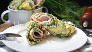 Омлет с зеленью