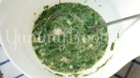 омлет с зеленью