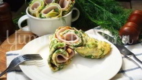 омлет с зеленью