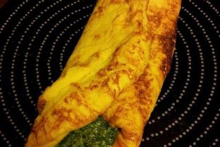 Омлет со шпинатом