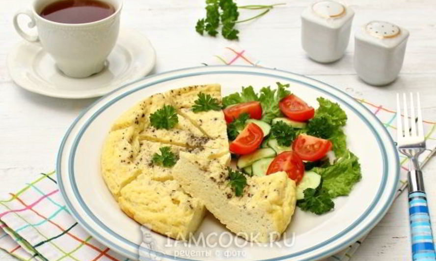 Рецепт пышного омлета в мультиварке