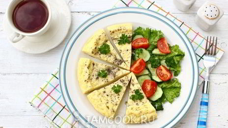 пышный омлет в мультиварке