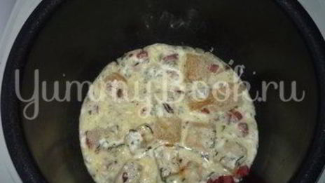 сытный омлет из мультиварки