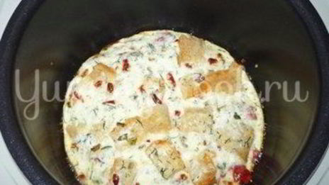 сытный омлет из мультиварки