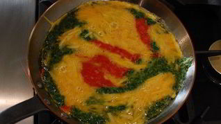 Трехцветный омлет