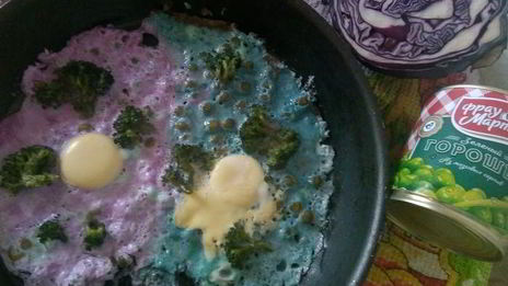 цветной омлет