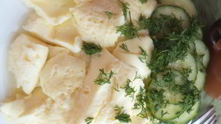 Вареный омлет в мешке