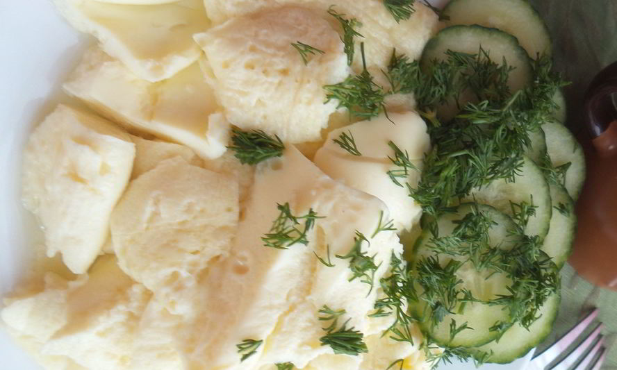 Рецепт вареного омлета в мешке