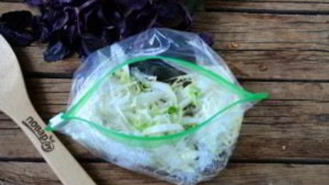 воздушный омлет в пакете