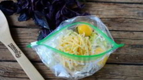 воздушный омлет в пакете