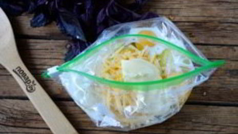 воздушный омлет в пакете