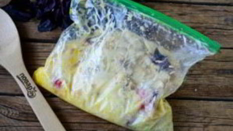 воздушный омлет в пакете