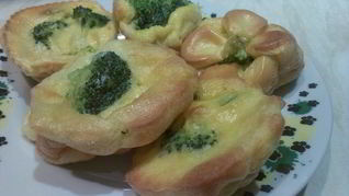 Запеченный омлет с брокколи