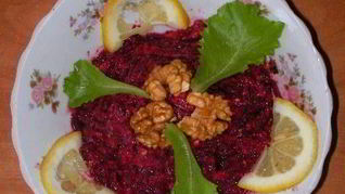 Орехово-свекольная закуска по-грузински