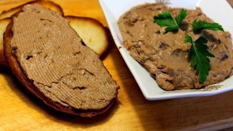 паштет из куриной печени с грибами
