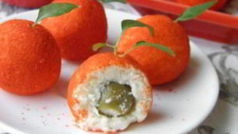 плавленый сыр с чесноком мандаринки