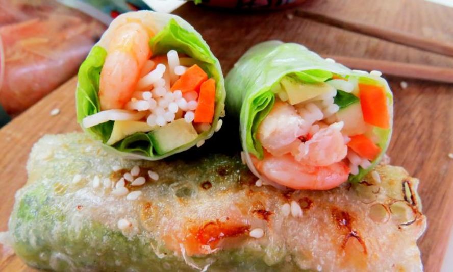 Рецепт спринга-роллов с креветками