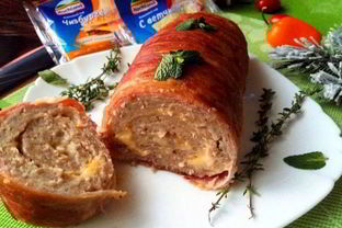 Ароматный мясной рулет