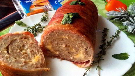 ароматный мясной рулет
