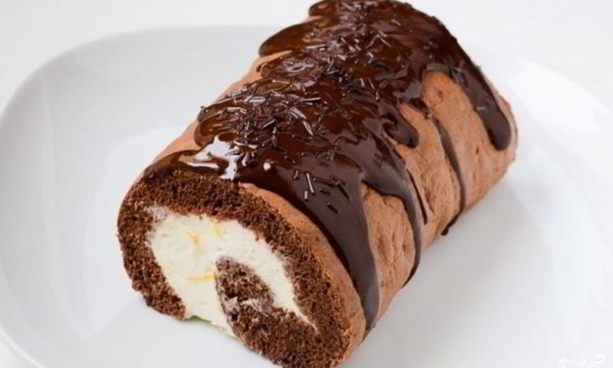 Рецепт бисквитного рулета с кокосовой начинкой