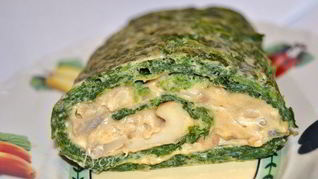 Грибной рулет