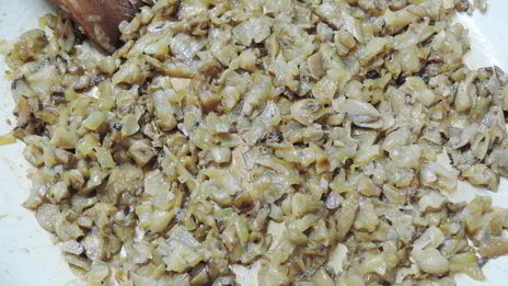 картофельный рулет с вешенками