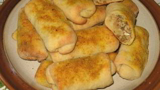 Картофельные рулетики с мясом
