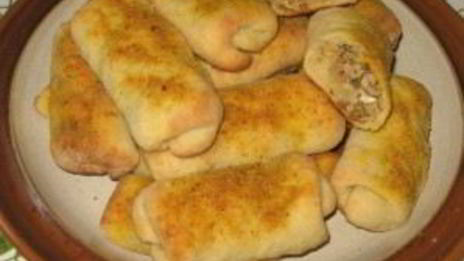 картофельные рулетики с мясом