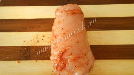 куриные рулетики в беконе по-милански