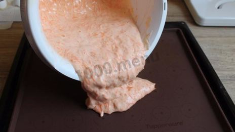 морковный рулет с сыром маскарпоне