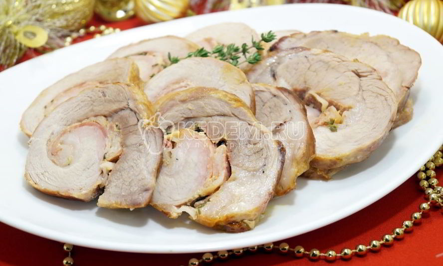 Рецепт мясного рулета с беконом