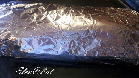 мясной рулет с нежной начинкой