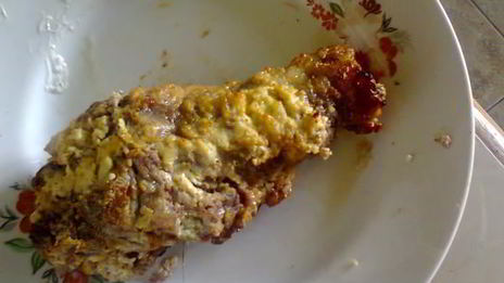 мясной рулет со сметаной