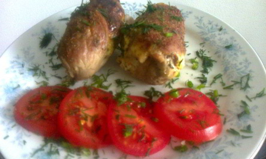 Рецепт мясных рулетиков с начинкой из омлета и печени