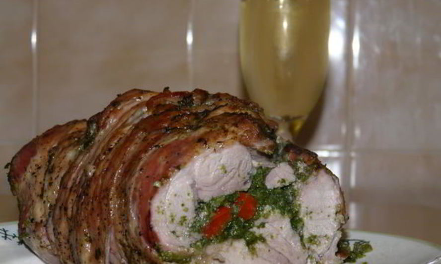 Рецепт рулета из индейки со шпинатом