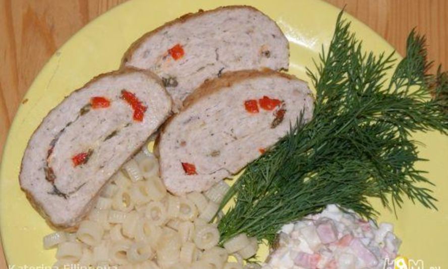 Рецепт рулета из индейки
