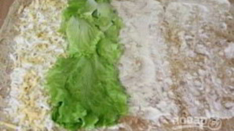 рулет из лаваша с печенью трески