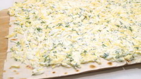 рулет из лаваша с сыром