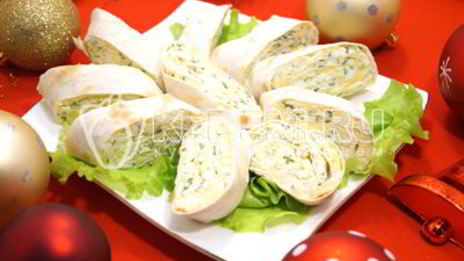 рулет из лаваша с сыром