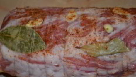 рулет из подчеревка