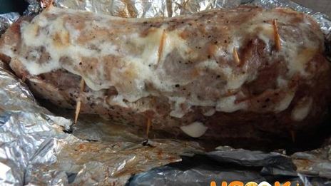 рулет из свинины с начинкой