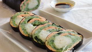 Рулет рыбный в нори