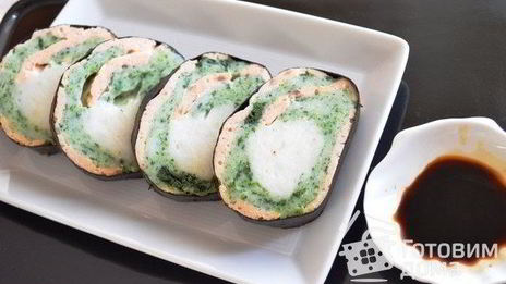 рулет рыбный в нори